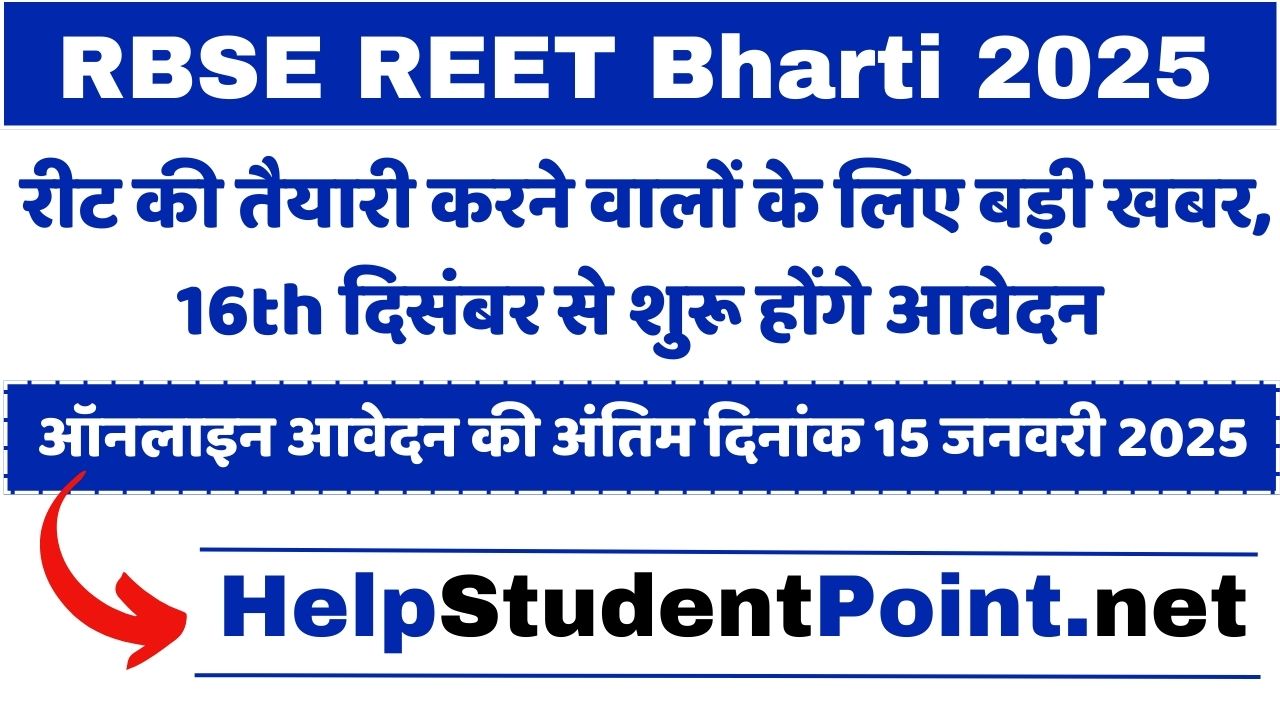 RBSE REET Bharti 2025