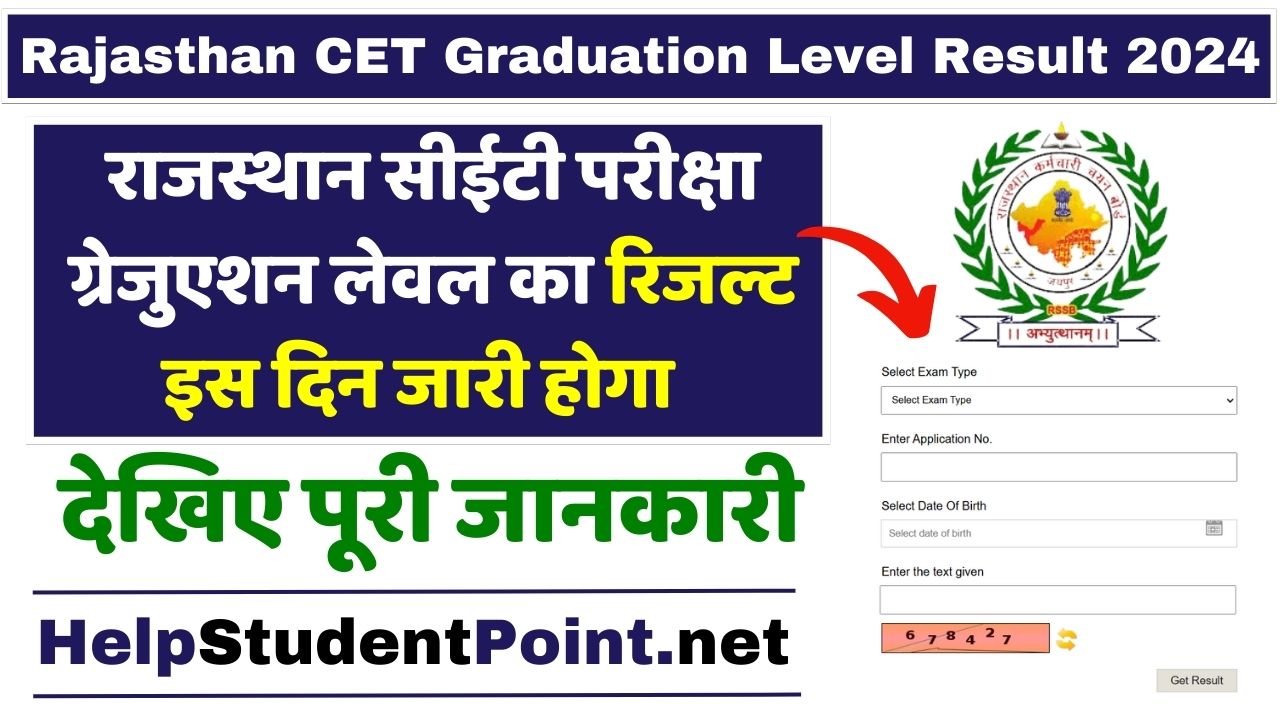 Rajasthan CET Graduation Level Result 2024