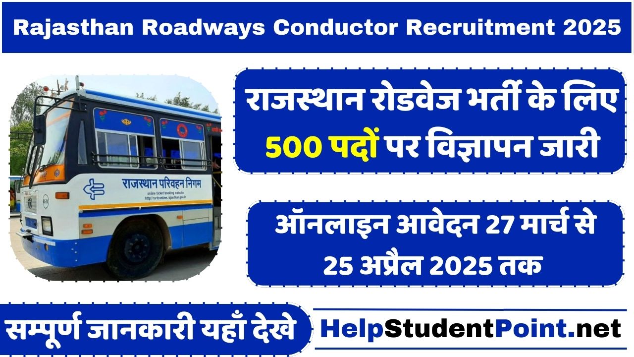 Rajasthan Roadways Recruitment 2025